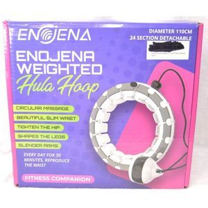 24-Link Weighted Hula Hoop for Weight Loss, 3 lb, Adjustable Size Slim Down Hips